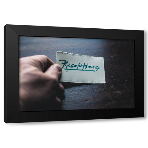 Resolutions Black Modern Wood Framed Art Print with Double Matting by Mossholder, Tim