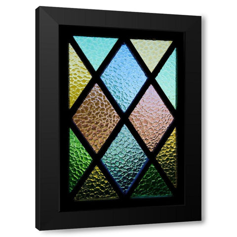 Back Door Window Black Modern Wood Framed Art Print by Mossholder, Tim