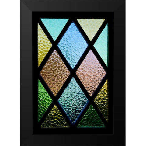 Back Door Window Black Modern Wood Framed Art Print by Mossholder, Tim