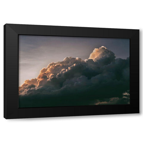 Dramatic Clouds Black Modern Wood Framed Art Print with Double Matting by Mossholder, Tim