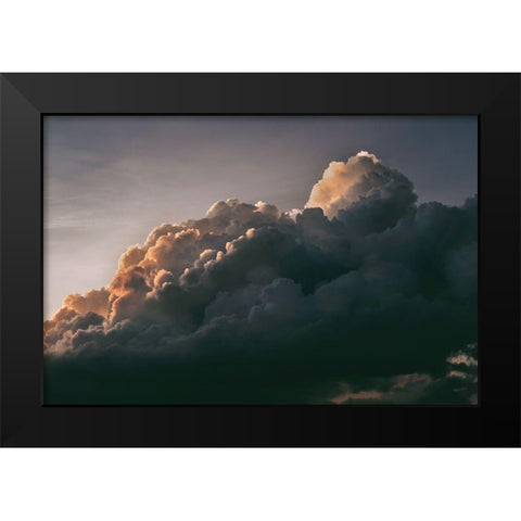 Dramatic Clouds Black Modern Wood Framed Art Print by Mossholder, Tim
