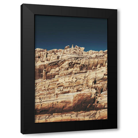 Rock Formations Black Modern Wood Framed Art Print by Mossholder, Tim