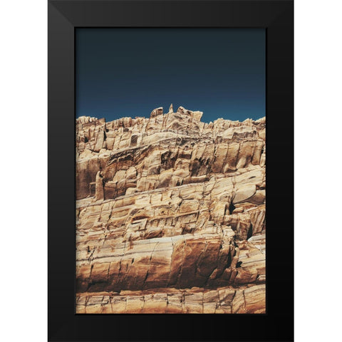 Rock Formations Black Modern Wood Framed Art Print by Mossholder, Tim