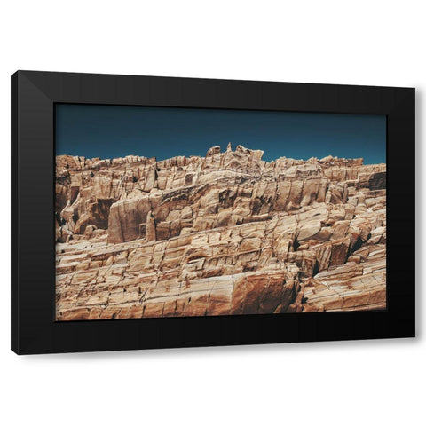 Rock Formations Black Modern Wood Framed Art Print by Mossholder, Tim