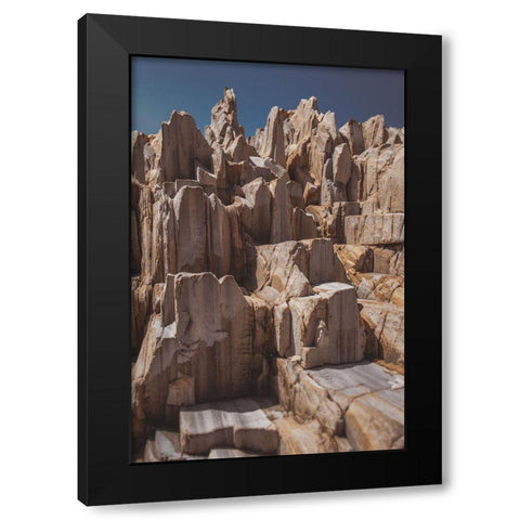 Rock Formations Black Modern Wood Framed Art Print with Double Matting by Mossholder, Tim