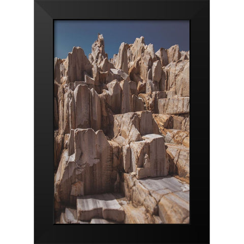 Rock Formations Black Modern Wood Framed Art Print by Mossholder, Tim