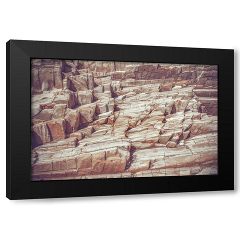 Rock Formations Black Modern Wood Framed Art Print by Mossholder, Tim