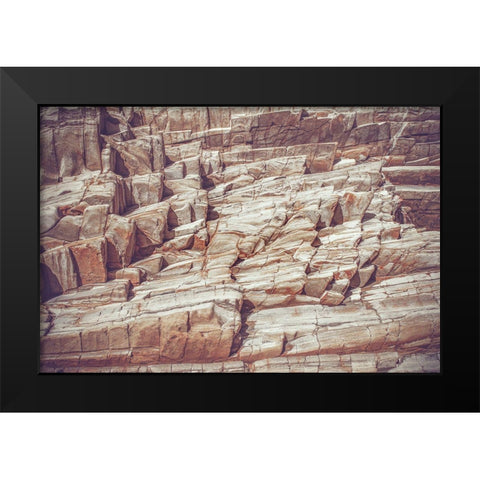 Rock Formations Black Modern Wood Framed Art Print by Mossholder, Tim