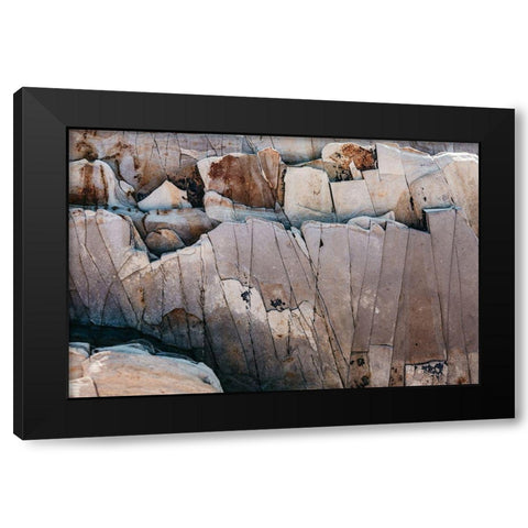 Rock Formations Black Modern Wood Framed Art Print by Mossholder, Tim