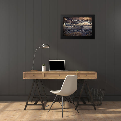 Rock Formations Black Modern Wood Framed Art Print by Mossholder, Tim