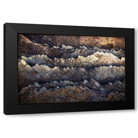 Rock Formations Black Modern Wood Framed Art Print with Double Matting by Mossholder, Tim