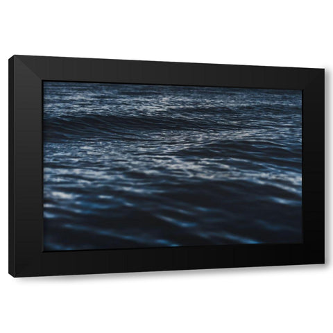 Water Textures Black Modern Wood Framed Art Print with Double Matting by Mossholder, Tim