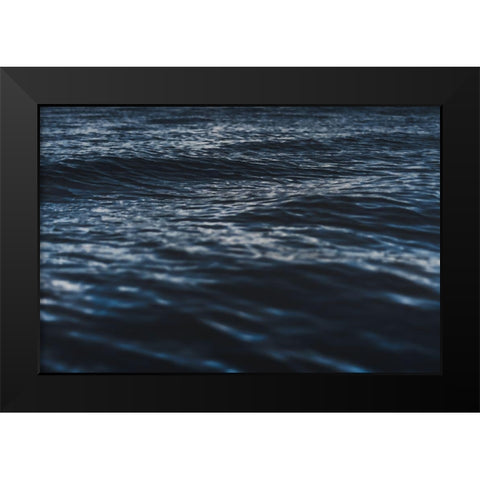 Water Textures Black Modern Wood Framed Art Print by Mossholder, Tim
