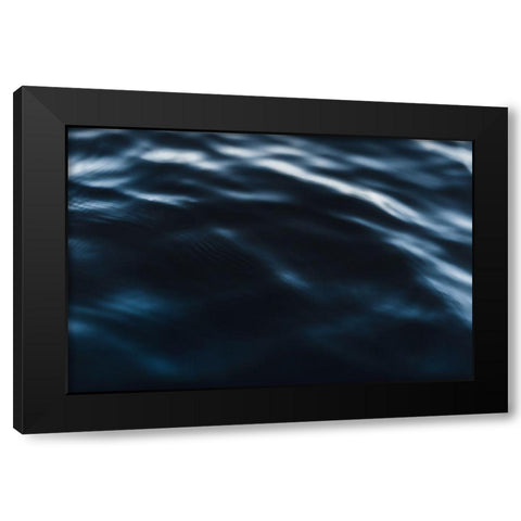 Water Textures Black Modern Wood Framed Art Print with Double Matting by Mossholder, Tim