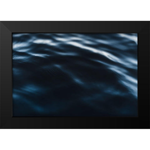 Water Textures Black Modern Wood Framed Art Print by Mossholder, Tim