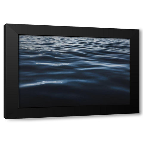 Water Textures Black Modern Wood Framed Art Print by Mossholder, Tim