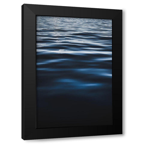 Water Textures Black Modern Wood Framed Art Print with Double Matting by Mossholder, Tim