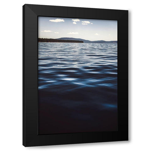 Water Textures Black Modern Wood Framed Art Print with Double Matting by Mossholder, Tim