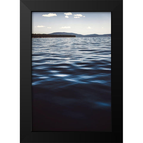 Water Textures Black Modern Wood Framed Art Print by Mossholder, Tim