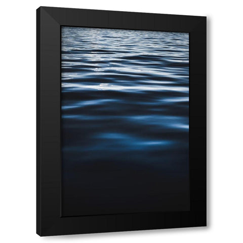Water Textures Black Modern Wood Framed Art Print by Mossholder, Tim