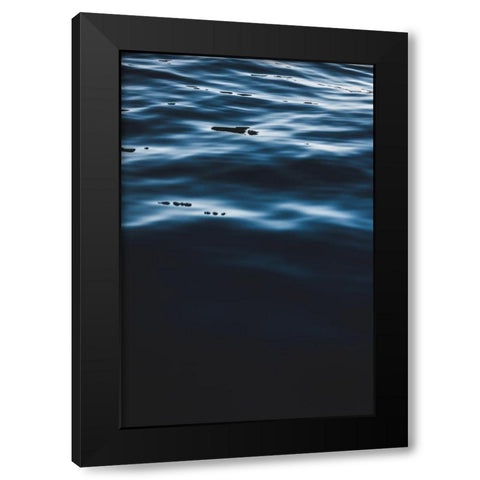 Water Textures Black Modern Wood Framed Art Print by Mossholder, Tim