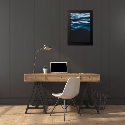 Water Textures Black Modern Wood Framed Art Print by Mossholder, Tim