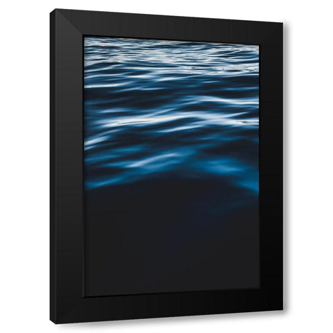 Water Textures Black Modern Wood Framed Art Print with Double Matting by Mossholder, Tim