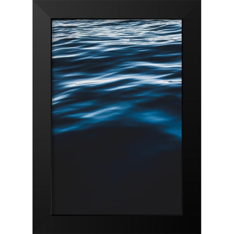 Water Textures Black Modern Wood Framed Art Print by Mossholder, Tim