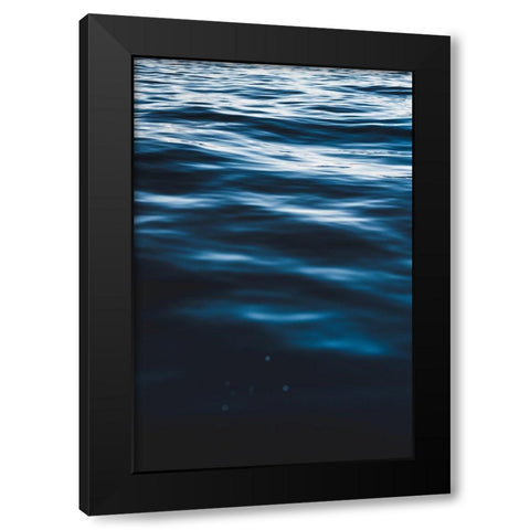 Water Textures Black Modern Wood Framed Art Print by Mossholder, Tim