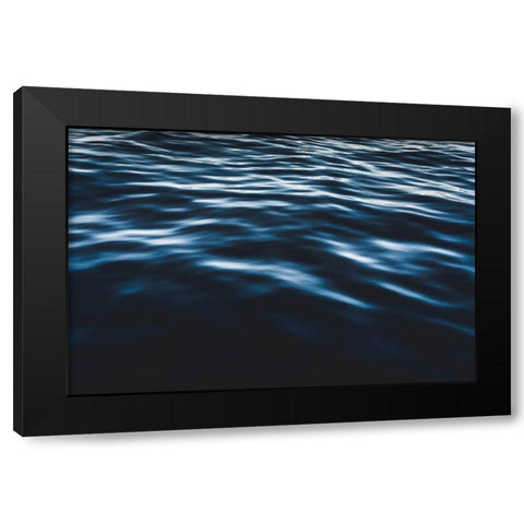 Water Textures Black Modern Wood Framed Art Print by Mossholder, Tim