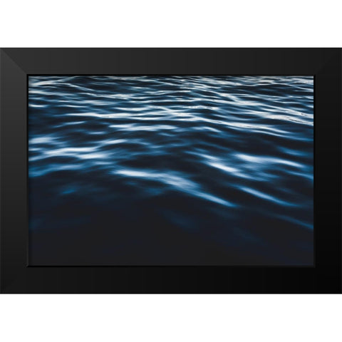 Water Textures Black Modern Wood Framed Art Print by Mossholder, Tim