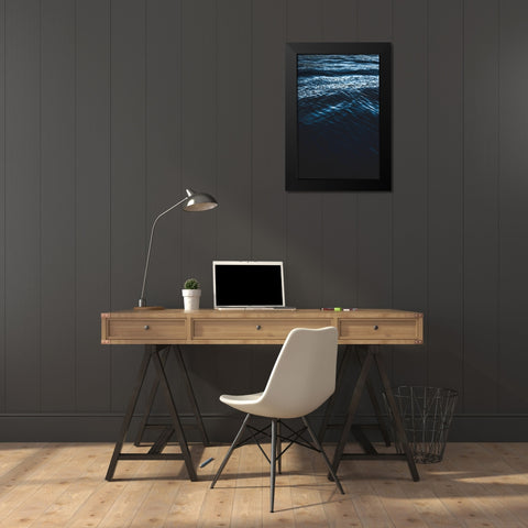 Water Textures Black Modern Wood Framed Art Print by Mossholder, Tim