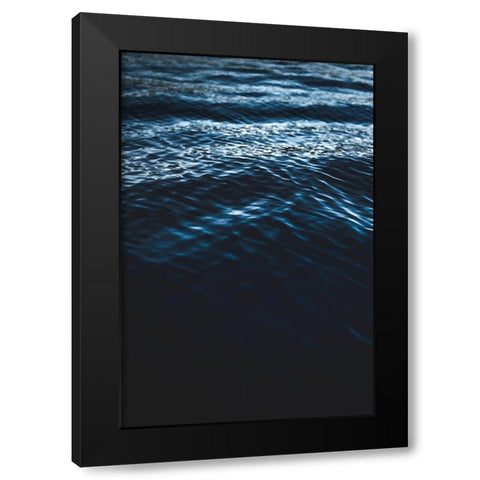 Water Textures Black Modern Wood Framed Art Print by Mossholder, Tim