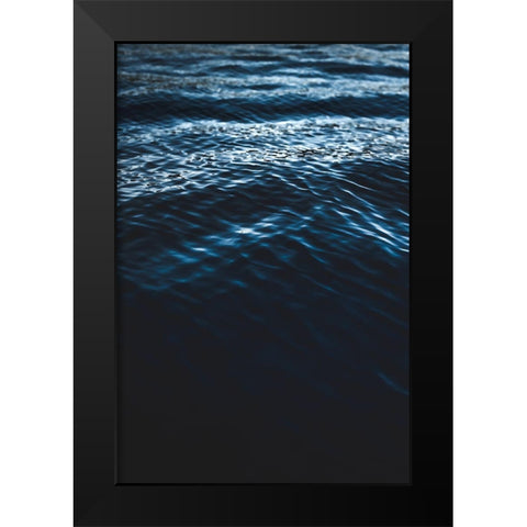 Water Textures Black Modern Wood Framed Art Print by Mossholder, Tim