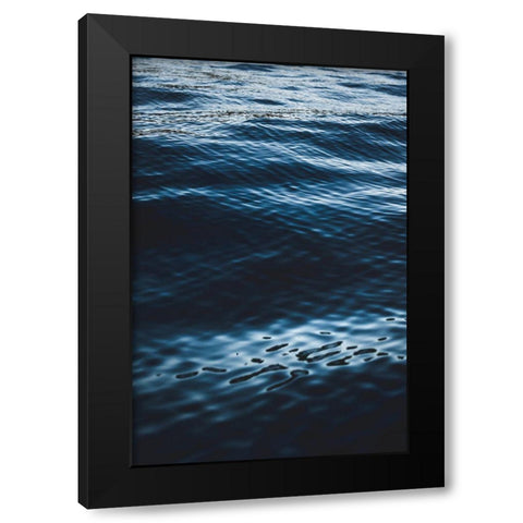 Water Textures Black Modern Wood Framed Art Print by Mossholder, Tim