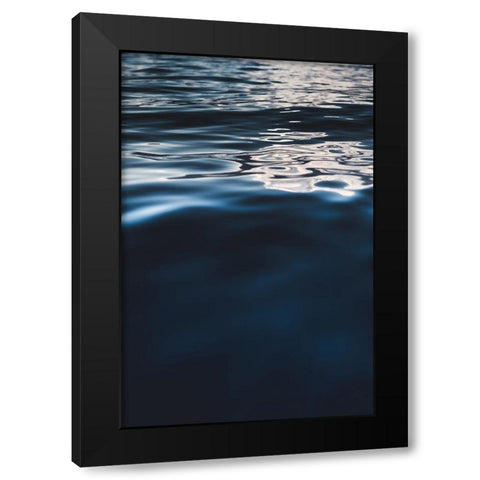 Water Textures Black Modern Wood Framed Art Print with Double Matting by Mossholder, Tim