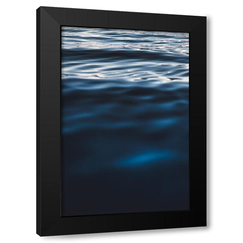 Water Textures Black Modern Wood Framed Art Print by Mossholder, Tim