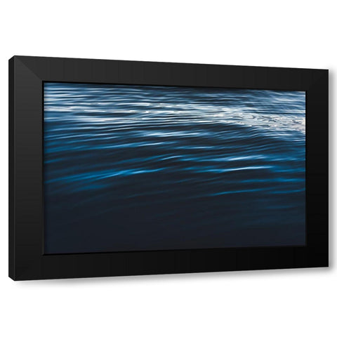 Water Textures Black Modern Wood Framed Art Print by Mossholder, Tim