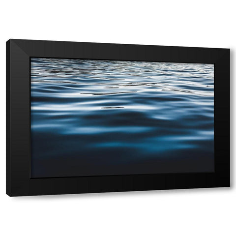 Water Textures Black Modern Wood Framed Art Print with Double Matting by Mossholder, Tim