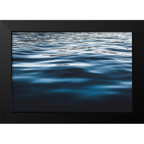 Water Textures Black Modern Wood Framed Art Print by Mossholder, Tim