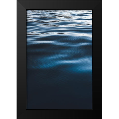 Water Textures Black Modern Wood Framed Art Print by Mossholder, Tim