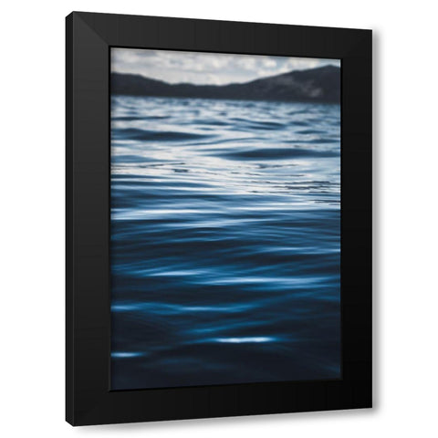 Water Textures Black Modern Wood Framed Art Print by Mossholder, Tim
