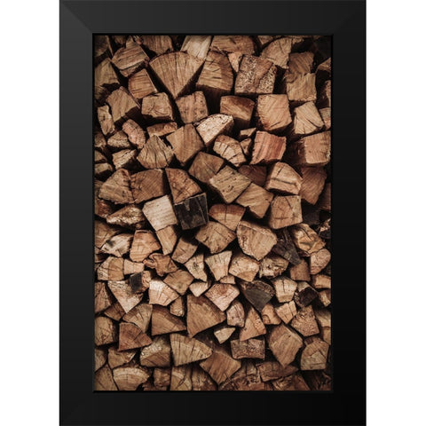 Wood Black Modern Wood Framed Art Print by Mossholder, Tim