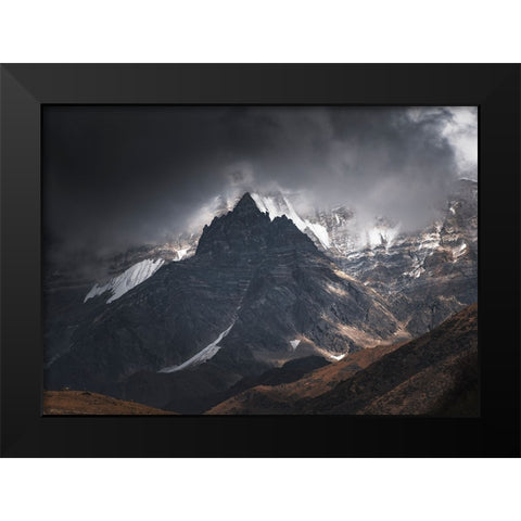 Thr Scene.. Black Modern Wood Framed Art Print by Chatterjee, Chayan