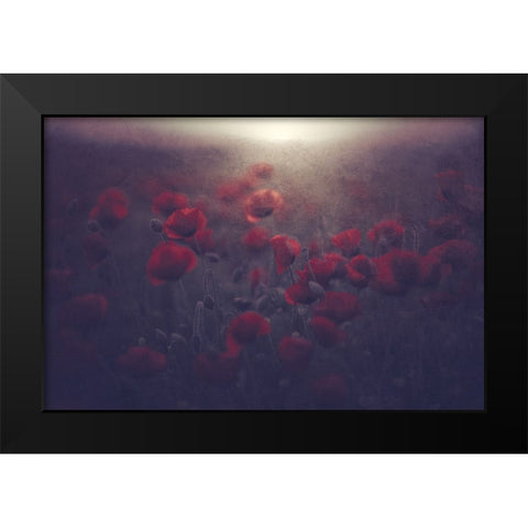 Flowers for Womens Day Black Modern Wood Framed Art Print by Kazamil, Farid