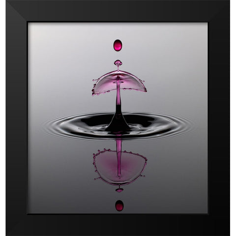 Water Art Black Modern Wood Framed Art Print by Schade, Peter