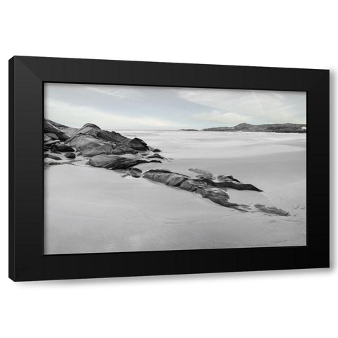 Breathless Black Modern Wood Framed Art Print with Double Matting by Brodecka, Aleksandra