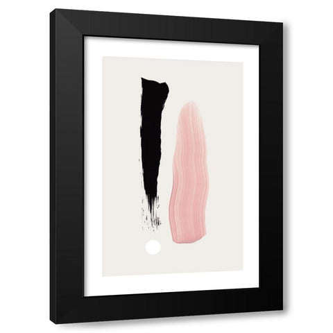 First Touch Black Modern Wood Framed Art Print by Sawall, Anastasia