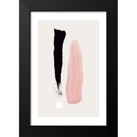 First Touch Black Modern Wood Framed Art Print by Sawall, Anastasia