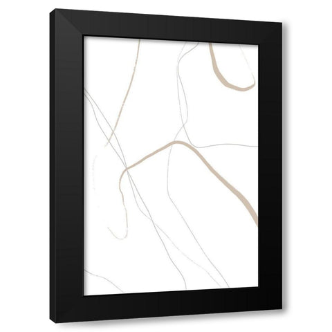 Gentle Moment Black Modern Wood Framed Art Print with Double Matting by Sawall, Anastasia